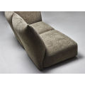 Sofá seccional de edra sofá de tecido chenille